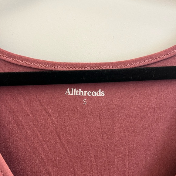 All Threads Vineyard Jumpsuit - Relaxed Wide Leg, Sangria - Picture 2 of 3